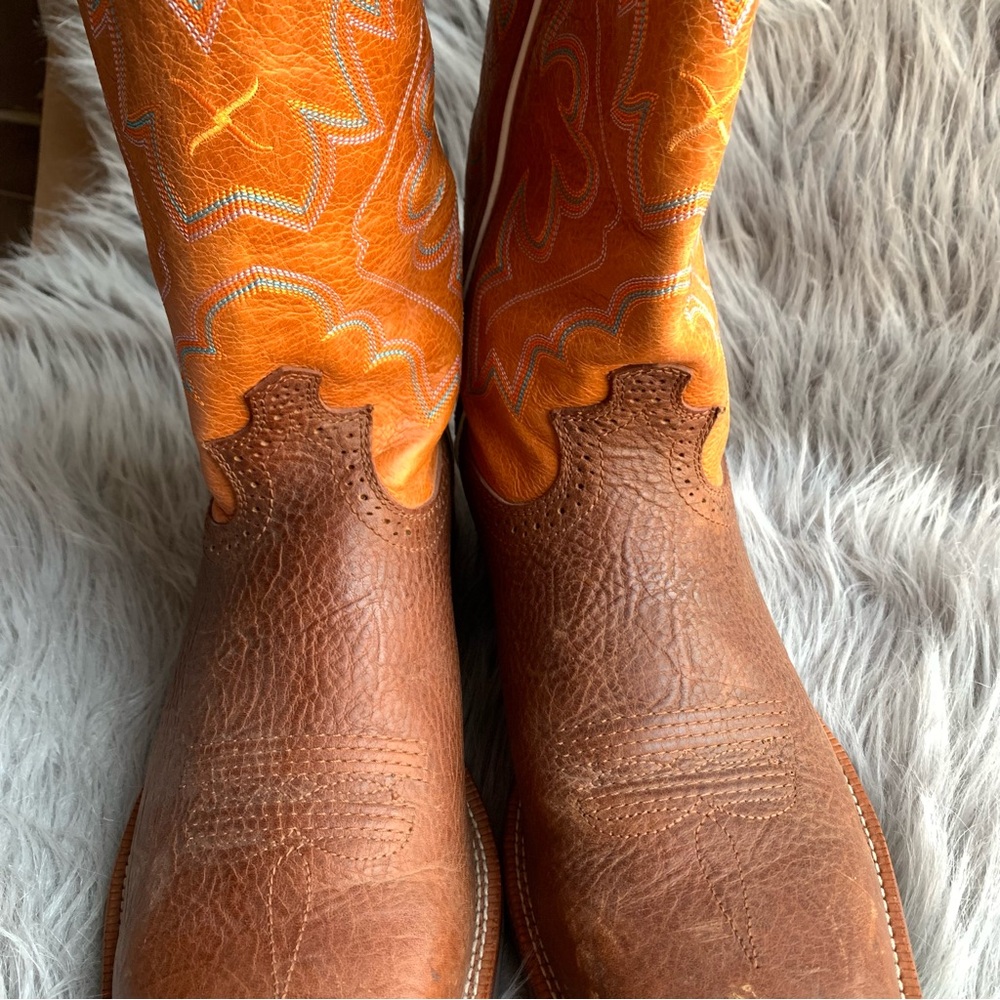 Twisted X Square Toe Box Western 14" Ruff Stock Work Boots Men's Size 13 - Picture 4 of 13